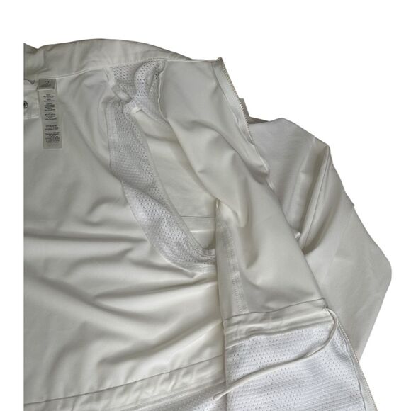 Chico’s Zenergy Golf White Zip  Convertible Jacket  Mesh Vent Activewear  Size 2 - Picture 4 of 12